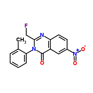 2-(Fluoromethyl)-6-nitro-3-o-tolylquinazolin-4(3H)-one Structure,56287-73-1Structure