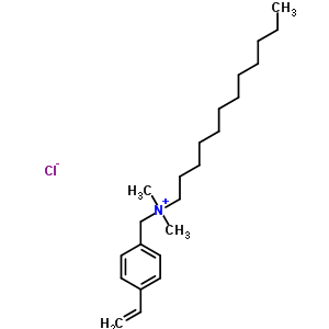 Dimethyldodecyl (4-vinylbenzyl)aminium·chloride Structure,56307-84-7Structure