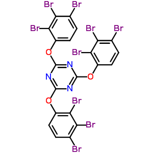 2,4,6-Tris(2,4,6-tribromophenoxy)-1,3,5-triazine Structure,56362-01-7Structure