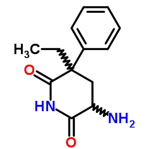 5-Amino-3-ethyl-3-phenylpiperidine-2,6-dione Structure,56392-80-4Structure