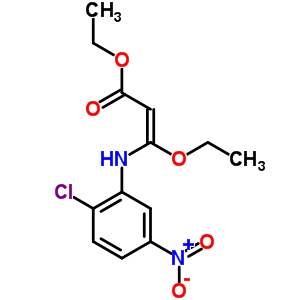 3-[(2-Chloro-5-nitrophenyl)amino]-3-ethoxypropenoic acid ethyl ester Structure,56395-51-8Structure