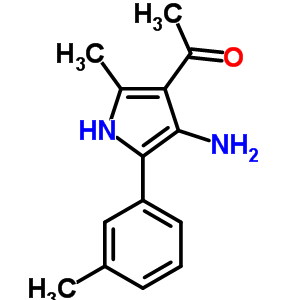 1-[4-Amino-2-methyl-5-(3-methylphenyl)-1h-pyrrol-3-yl ]ethanone Structure,56463-70-8Structure