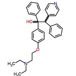 1-(4-Diethylaminoethoxyphenyl)-1,2-di(phenyl)-2-(4-pyridyl)ethanol Structure,56501-75-8Structure