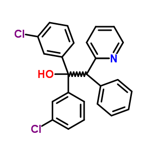 1,1-Di(3-chlorophenyl)-2-phenyl-2-(2-pyridyl)ethanol Structure,56501-81-6Structure