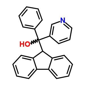 3-Pyridinemethanol ,alpha-9h-fluoren-9-yl-alpha-phenyl- Structure,56501-90-7Structure