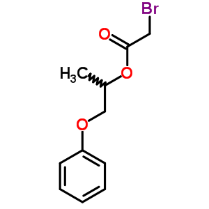 Acetic acid, 2-bromo-,1-methyl-2-phenoxyethyl ester Structure,56521-84-7Structure