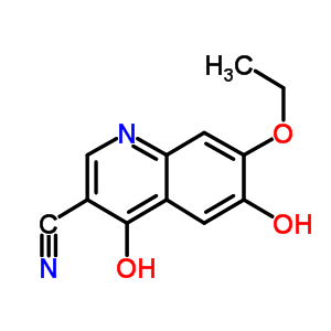 7-乙氧基-4,6-二羥基-3-喹啉甲腈結(jié)構(gòu)式_56606-26-9結(jié)構(gòu)式