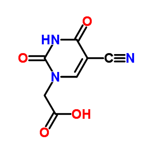 2-[5-Cyano-2,4-dioxo-3,4-dihydro-(2H)pyrimidin-1-yl]acetic acid Structure,56673-29-1Structure