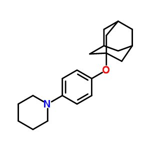 1-[P-(1-adamantyloxy)phenyl ]piperidine Structure,56714-70-6Structure