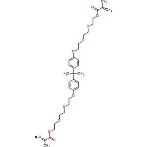 2,2-Bis[4-[9-(methacryloyloxy)-1,4,7-trioxanonane-1-yl ]phenyl ]propane Structure,56744-46-8Structure