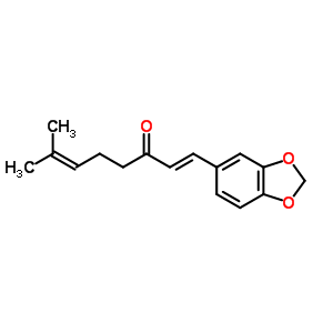 7-Methyl-1-(3,4-methylenedioxyphenyl)octa-1,6-dien-3-one Structure,56751-03-2Structure