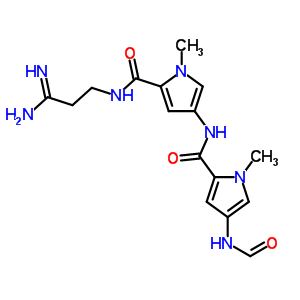 N-(2-amidinoethyl)-1-methyl-4-[[[1-methyl-4-(formylamino)-1h-pyrrole-2-yl ]carbonyl ]amino]-1h-pyrrole-2-carboxamide Structure,56752-53-5Structure