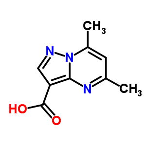 5,7-Dimethylpyrazolo[5,4-a]pyrimidine-3-carboxylic acid Structure,5677-29-2Structure