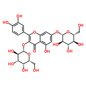 Quercetin-3-o-galactoside-7-o-glucoside Structure,56782-99-1Structure