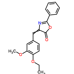 4-[(4-Ethoxy-3-methoxy-phenyl)methylidene]-2-phenyl-1,3-oxazol-5-one Structure,5681-17-4Structure