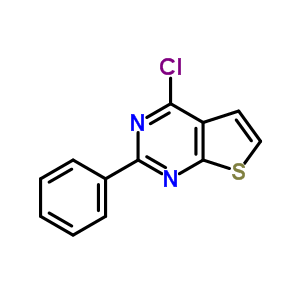 4-Chloro-2-phenylthieno[2,3-d]pyrimidine Structure,56843-80-2Structure