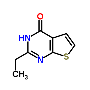 2-乙基噻吩并[2,3-d]嘧啶-4-醇結(jié)構(gòu)式_56844-39-4結(jié)構(gòu)式