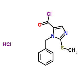 1-Benzyl-2-(methylsulfanyl)-1h-imidazole-5-carbonyl chloride hydrochloride Structure,568577-86-6Structure