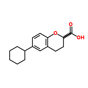 6-Cyclohexylchroman-2-carboxylic acid Structure,56926-38-6Structure