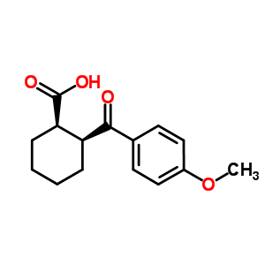 Cis-2-(4-methoxybenzoyl)cyclohexane-1-carboxylic acid Structure,57078-11-2Structure