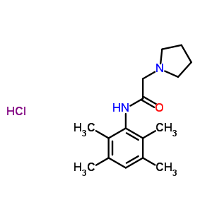 N-(2,3,5,6-tetramethylphenyl)-1-pyrrolidineacetamide monohydrochloride Structure,57115-99-8Structure