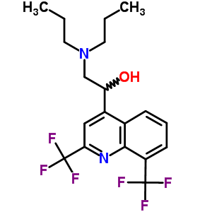 1-[2,8-Bis(trifluoromethyl)quinolin-4-yl]-2-(dipropylamino)ethanol Structure,57120-45-3Structure