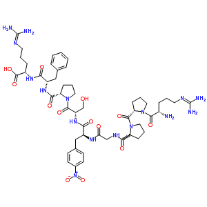 4-Nitro-phe(5)-bradykinin Structure,57164-28-0Structure