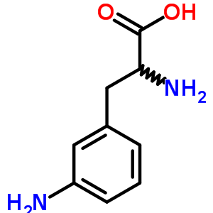 3-氨基-L-苯丙氨酸結構式_57213-16-8結構式