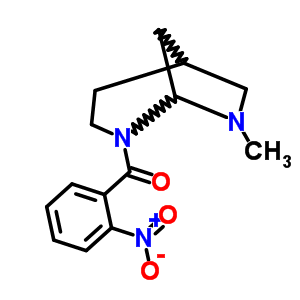 8-Methyl-3-(o-nitrobenzoyl)-3,8-diazabicyclo[3.2.1]octane Structure,57269-22-4Structure