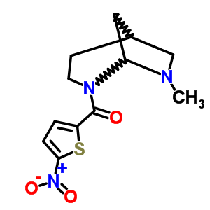 8-Methyl-3-(2-nitro-5-thienylcarbonyl)-3,8-diazabicyclo[3.2.1]octane Structure,57269-28-0Structure