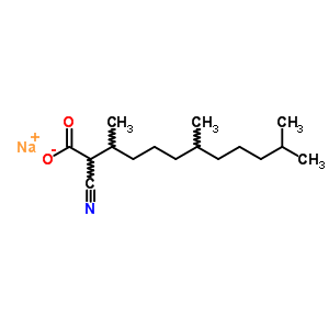 2-Cyano-3,7,11-trimethyldodecanoic acid sodium salt Structure,57272-21-6Structure