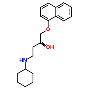 4-(Cyclohexylamino)-1-(1-naphthalenyloxy)-2-butanol Structure,57281-35-3Structure