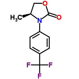 (S)-4-甲基-3-(4-三氟甲基苯基)噁唑啉-2-酮結(jié)構(gòu)式_572922-96-4結(jié)構(gòu)式