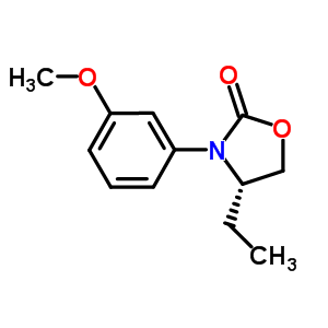 (S)-4-乙基-3-(3-甲氧基苯基)噁唑啉-2-酮結(jié)構(gòu)式_572923-01-4結(jié)構(gòu)式