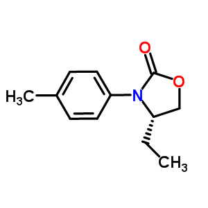 (S)-4-乙基-3-對甲苯噁唑啉-2-酮結(jié)構式_572923-06-9結(jié)構式