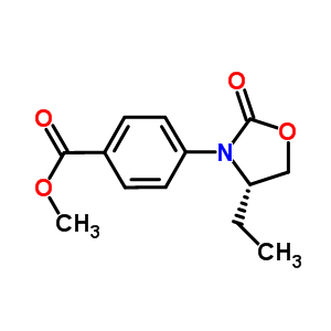 (S)-4-(4-乙基-2-氧代噁唑啉-3-基)苯甲酸甲酯結(jié)構(gòu)式_572923-13-8結(jié)構(gòu)式