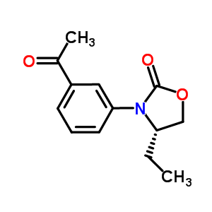 (S)-3-(3-乙酰基苯基)-4-乙基噁唑啉-2-酮結(jié)構(gòu)式_572923-14-9結(jié)構(gòu)式