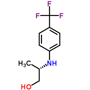 (S)-2-(4-三氟甲基苯基氨基)-1-丙醇結(jié)構(gòu)式_572923-22-9結(jié)構(gòu)式