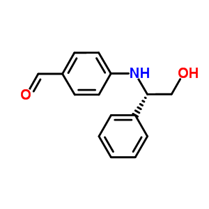 (S)-4-(2-羥基-1-苯基乙基氨基)苯甲醛結(jié)構(gòu)式_572923-25-2結(jié)構(gòu)式