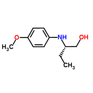 (S)-2-(4-甲氧基苯基氨基)-1-丁醇結(jié)構(gòu)式_572923-28-5結(jié)構(gòu)式