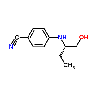 (S)-4-(1-羥基甲基-丙基氨基)苯甲腈結(jié)構(gòu)式_572923-29-6結(jié)構(gòu)式