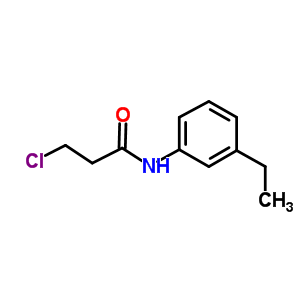 3-Chloro-n-(3-ethylphenyl)propanamide Structure,573997-99-6Structure