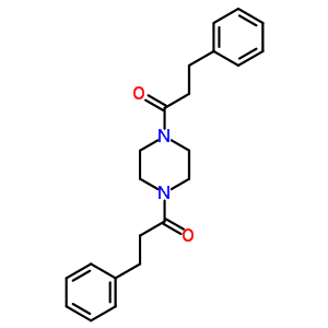 3-Phenyl-1-[4-(3-phenylpropanoyl)piperazin-1-yl]propan-1-one Structure,57413-33-9Structure