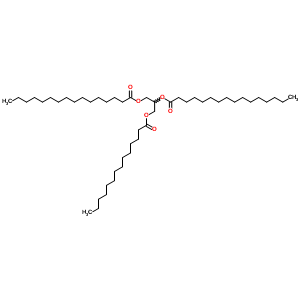 1,2-Dipalmitoyl-3-myristoylglycerol Structure,57416-13-4Structure