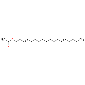 (3E,13e)-1-acetoxy-3,13-octadecadiene Structure,57491-34-6Structure