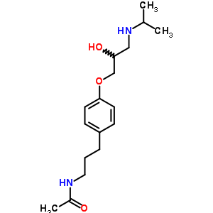 N-[3-[4-[2-hydroxy-3-[(1-methylethyl)amino]propoxy]phenyl ]propyl ]acetamide Structure,57494-84-5Structure