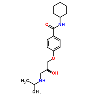 N-cyclohexyl-4-[2-hydroxy-3-[(1-methylethyl)amino]propoxy]benzamide Structure,57494-87-8Structure