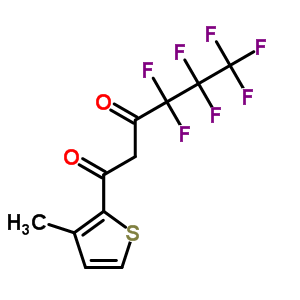 4,4,5,5,6,6,6-Heptafluoro-1-(3-methylthiophen-2-yl)hexane-1,3-dione Structure,575-93-9Structure