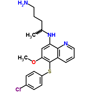 N-[5-(4-chlorophenyl)sulfanyl-6-methoxy-quinolin-8-yl]pentane-1,4-diamine Structure,57514-38-2Structure