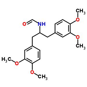 N-[1,3-bis(3,4-dimethoxyphenyl)propan-2-yl]formamide Structure,57543-28-9Structure